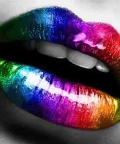 Colorful Lips Creativity Paint By Numbers