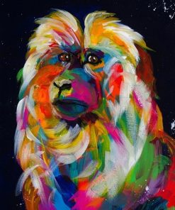 Colorful Monkey Art Paint By Numbers