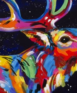 Colorful Deer Paint By Numbers