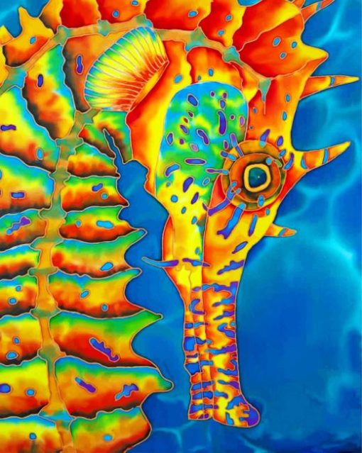 Colorful-Seahorse-paint-by-number