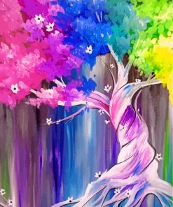 Colorful Fantasy Tree Paint By Numbers