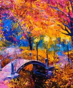 Bright Park Landscape Paint By Numbers