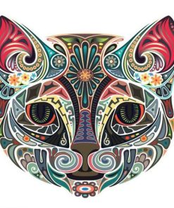 Ornamental Cat Mandala Paint By Numbers