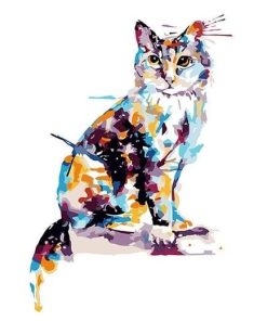 Colorful Cat Animals Paint By Numbers