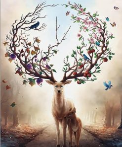 Fantasy Antlers Magic Paint By Numbers