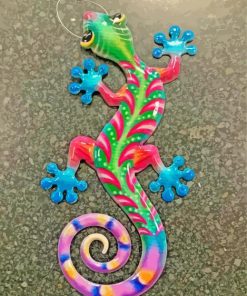 Colorful Gecko Reptile Paint By Numbers