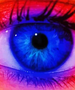 Colorful Eye Painting Guide Paint By Numbers