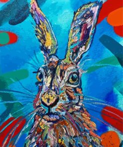 Colorful Hare Animal Paint By Numbers