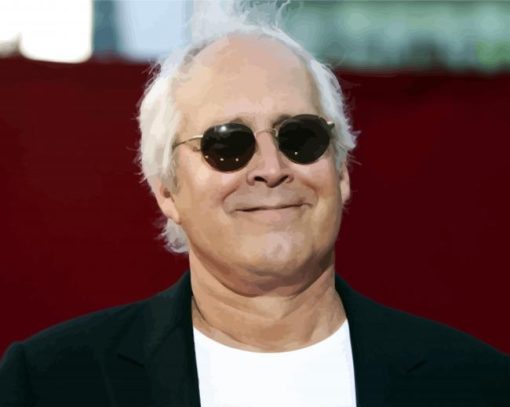 Comedian-Chevy-chase-paint-by-number