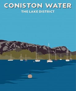 Coniston Water Lake District Paint By Numbers