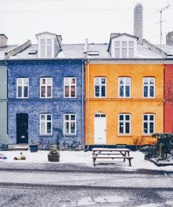 Copenhagen Winter Streets Paint By Numbers