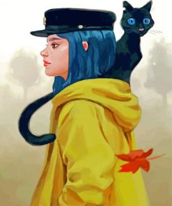 Coraline and Cartoon Cat Paint By Numbers