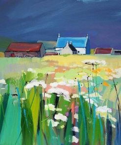 Cottages and Wildflowers Landscape Paint By Numbers