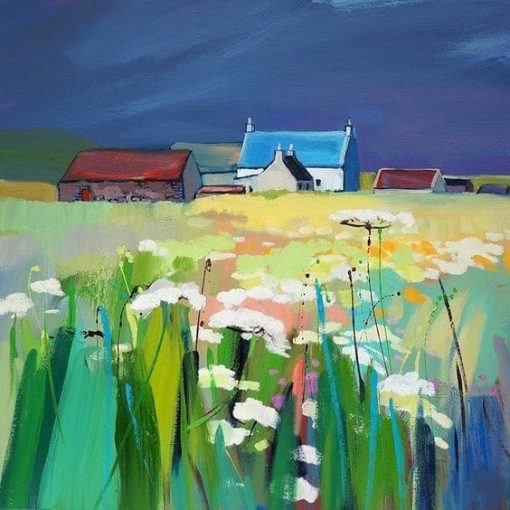 Cottages-Wild-Flowers-DIY-Landscape-Paint-By-Numbers-PBN-4576