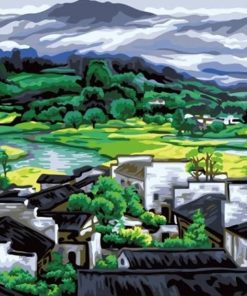 Mountain Range Landscape Paint By Numbers