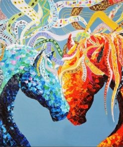 Abstract Horses Animal Paint By Numbers