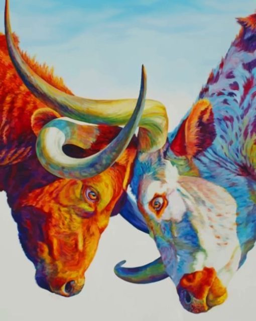 Cow-And-Bull-paint-by-numbers