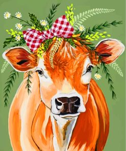 Calf Among Flowers Paint By Numbers