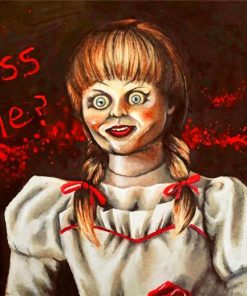 Creepy Annabelle Horror Movies Paint By Numbers