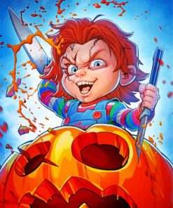 Chucky Halloween Horror Paint By Numbers