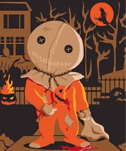 Creepy Sam Halloween Paint By Numbers