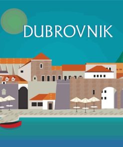 Dubrovnik Cityscape Paint By Numbers