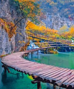 Plitvice Lakes Croatia Paint By Numbers
