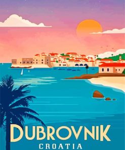 Dubrovnik Cityscape Paint By Numbers