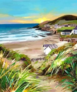 Croyde England Scenic Paint By Numbers