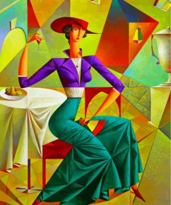 Cubist Woman Paint By Numbers