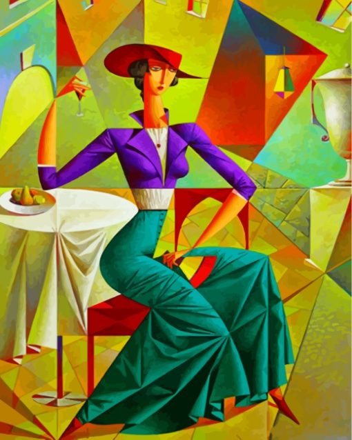 Cubism-Lady-paint-by-numbers