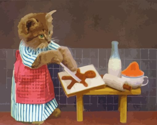 Cute-Kitten-Cooking-paint-by-numbers