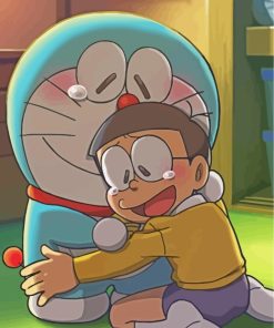 Cute Nobita Doraemon Cartoons Paint By Numbers