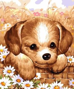Cute Puppy Painting Kit Paint By Numbers