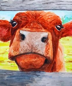 Baby Brown Cow Painting Kit Paint By Numbers