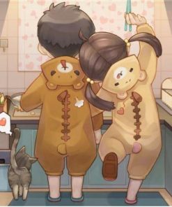 Cute Couples in Love Paint By Numbers
