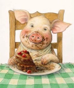 Cute Pig Adventure Paint By Numbers