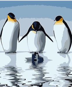 Penguin Birds Picture Paint By Numbers
