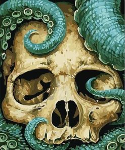 Octopus Skull Animal Paint By Numbers