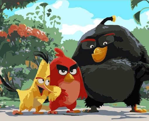 DIY-Painting-by-numbers-Angry-bird-cute-animal-picture-coloring-paints-by-numbers-with-kits-for