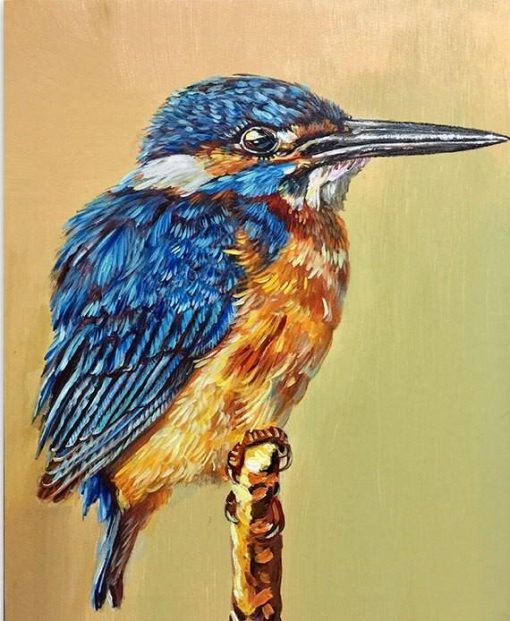 DIY-colorings-pictures-by-numbers-with-colors-A-bird-with-a-long-mouth-picture-drawing-painting