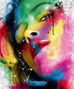 Colorful Woman Paint By Numbers