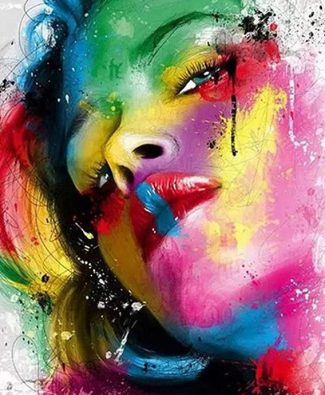 Colorful Woman Paint By Numbers