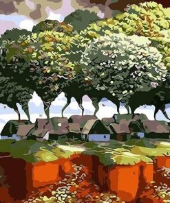 Forest Landscape Trees Paint By Numbers