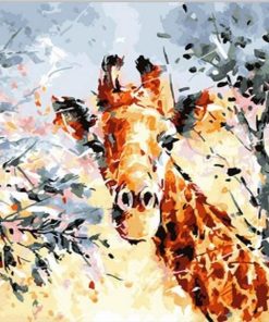 Colorful Giraffe Animals Paint By Numbers
