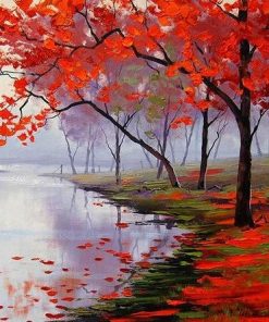 Autumn Forest Scenery Paint By Numbers