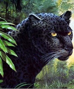 Majestic Black Leopard Paint By Numbers