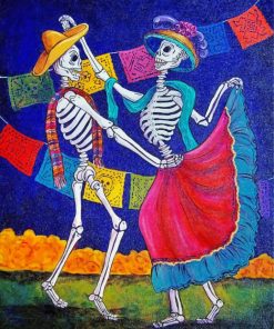 Dancing Skeletons Couple Paint By Numbers