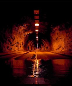 Dark to Light Road Landscape Paint By Numbers
