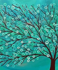 Dead Turquoise Tree Paint By Numbers Kit